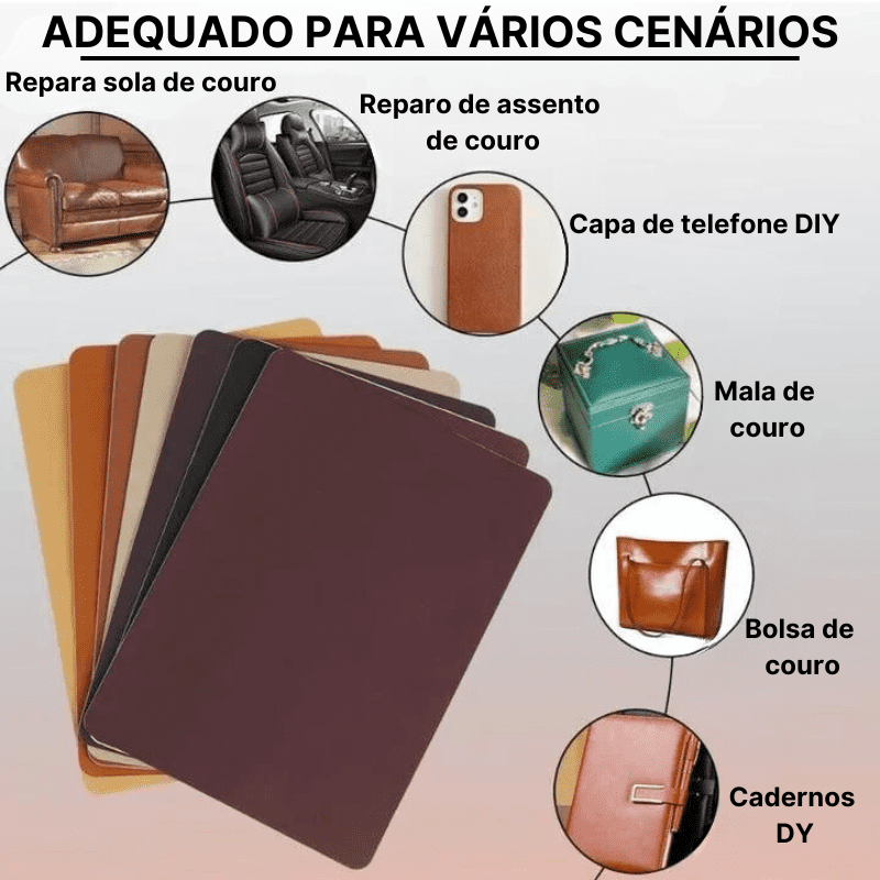 Adesivo de couro de alto padrão(repara sofá e muito mais...)