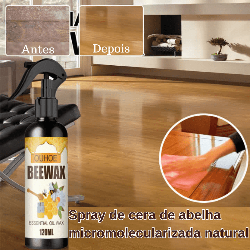 Renova Tudo - Spray de cera de abelha que restaura qualquer madeira