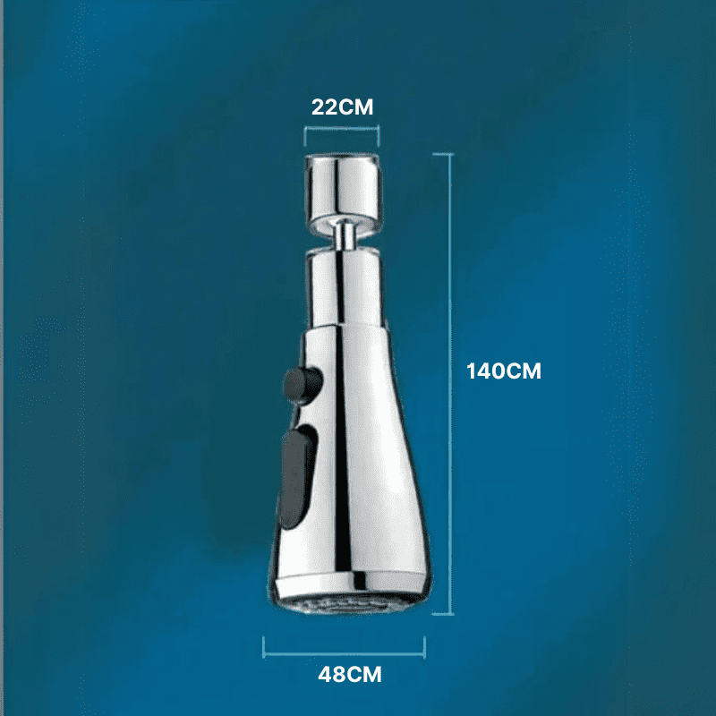 🔥Torneira Prisma 3 em 1 - Rotativa 360° com 3 Funções de Jato