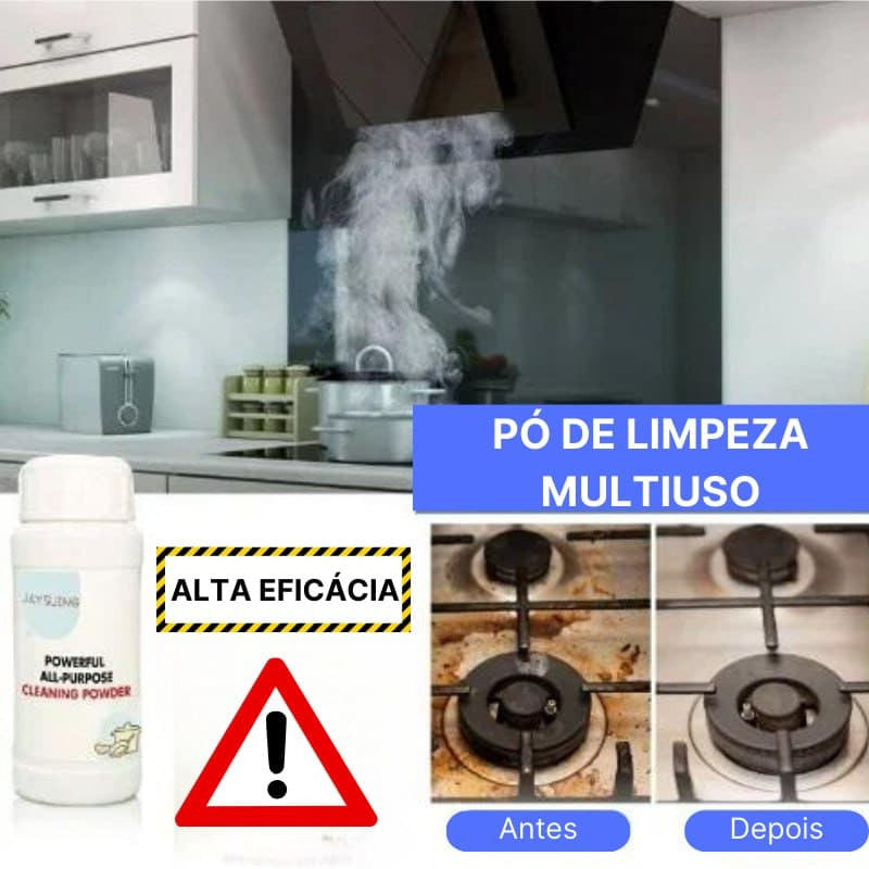 🎁 Poderoso limpador em pó multiuso para cozinha