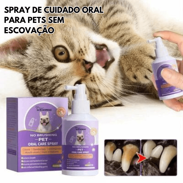 🔥Spray de limpeza de dentes para cães e gatos