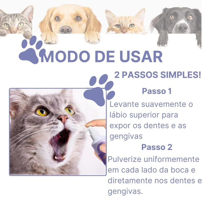 🔥Spray de limpeza de dentes para cães e gatos