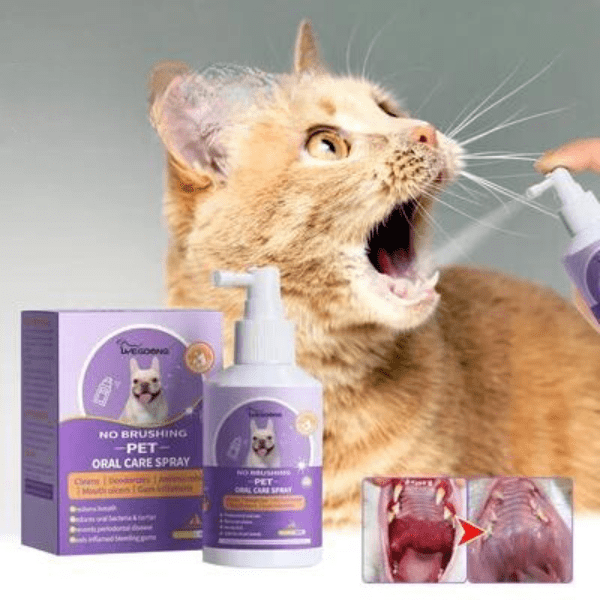 🔥Spray de limpeza de dentes para cães e gatos