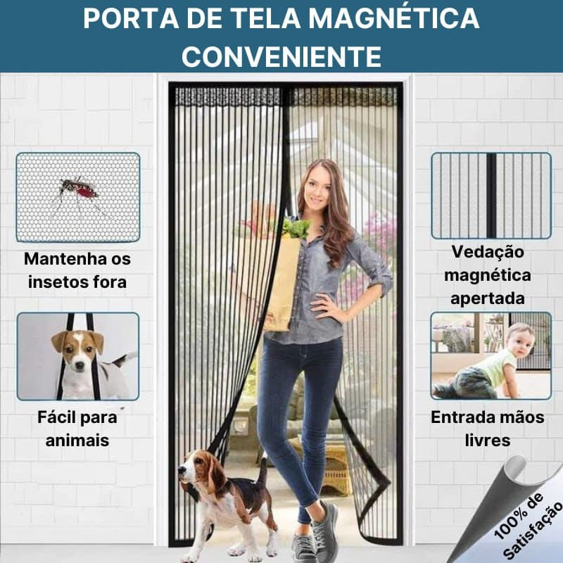 🔥Porta de tela magnética