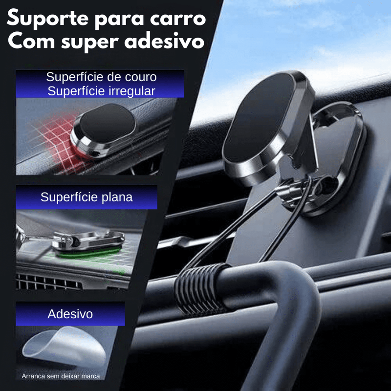 Promoção de último dia com 75% de desconto - Suporte magnético dobrável para telefone para carro