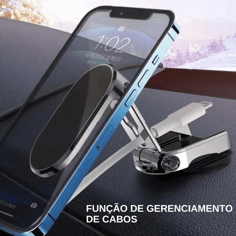 Promoção de último dia com 75% de desconto - Suporte magnético dobrável para telefone para carro