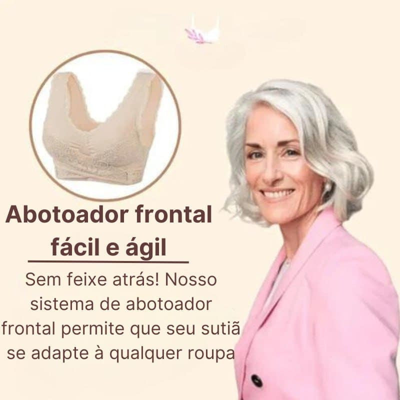 PROMOÇÃO DE ÚLTIMO DIA 49% – Sutiã confortável com espartilho ajustável frontal cruzado com fivela lateral sutiãs de renda