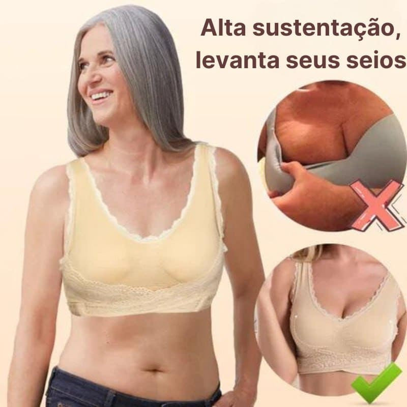 PROMOÇÃO DE ÚLTIMO DIA 49% – Sutiã confortável com espartilho ajustável frontal cruzado com fivela lateral sutiãs de renda