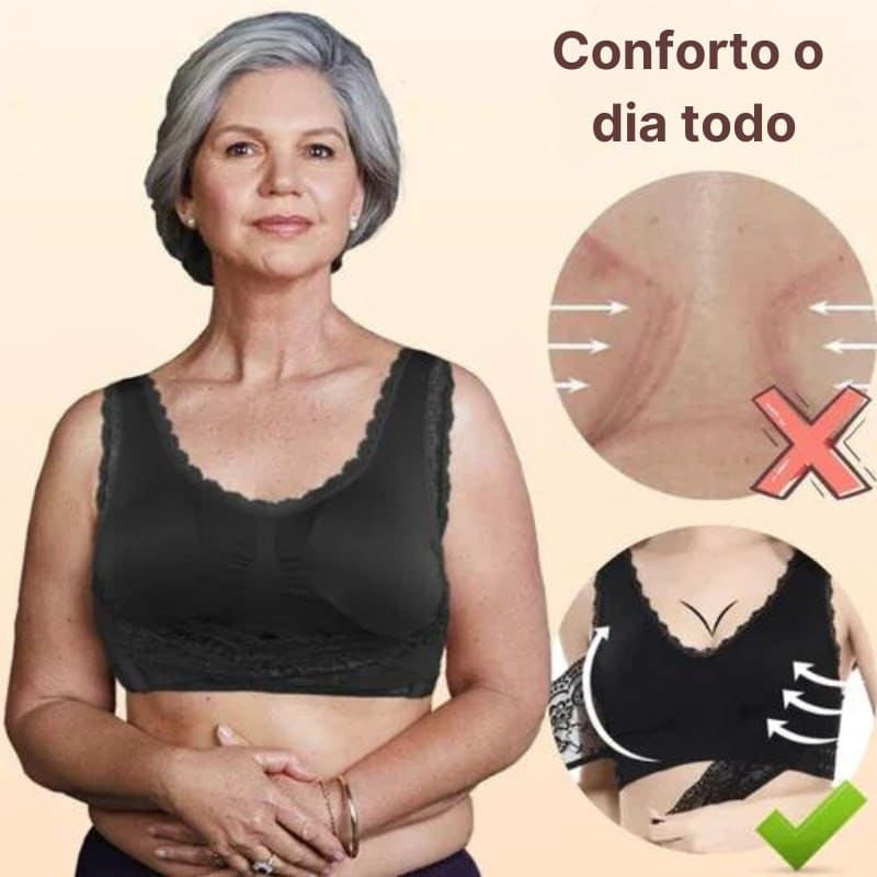 PROMOÇÃO DE ÚLTIMO DIA 49% – Sutiã confortável com espartilho ajustável frontal cruzado com fivela lateral sutiãs de renda