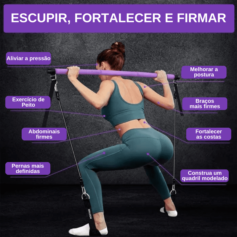 BarraFlex Barra Multifuncional de Pilates