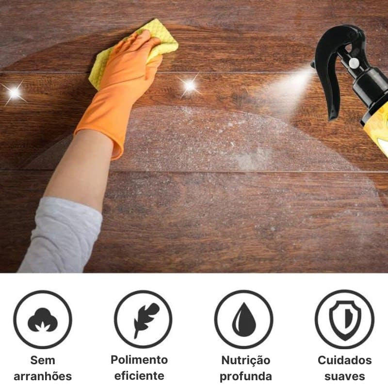 Renova Tudo - Spray de cera de abelha que restaura qualquer madeira