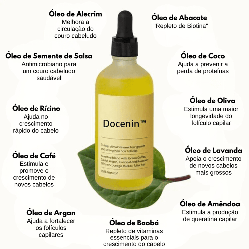 Óleo natural para crescimento capilar