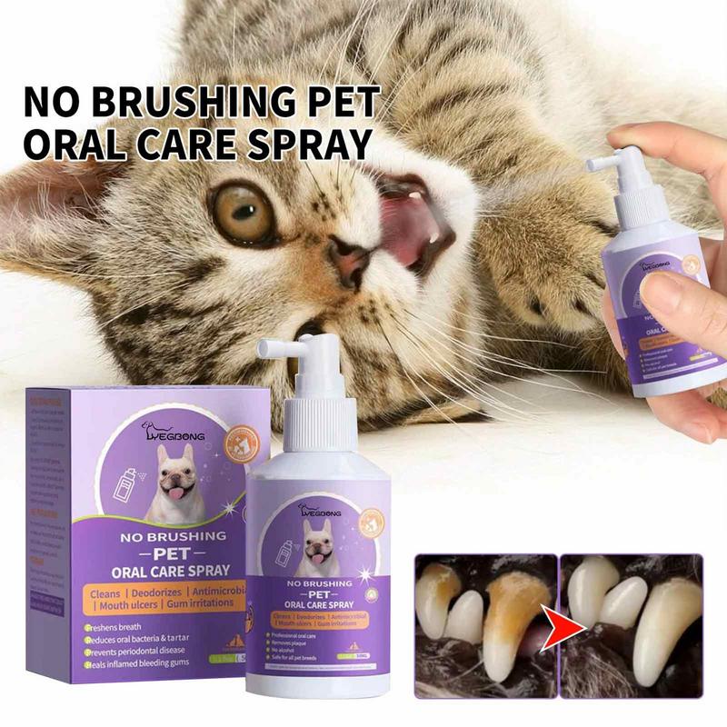 🔥Spray de limpeza de dentes para cães e gatos