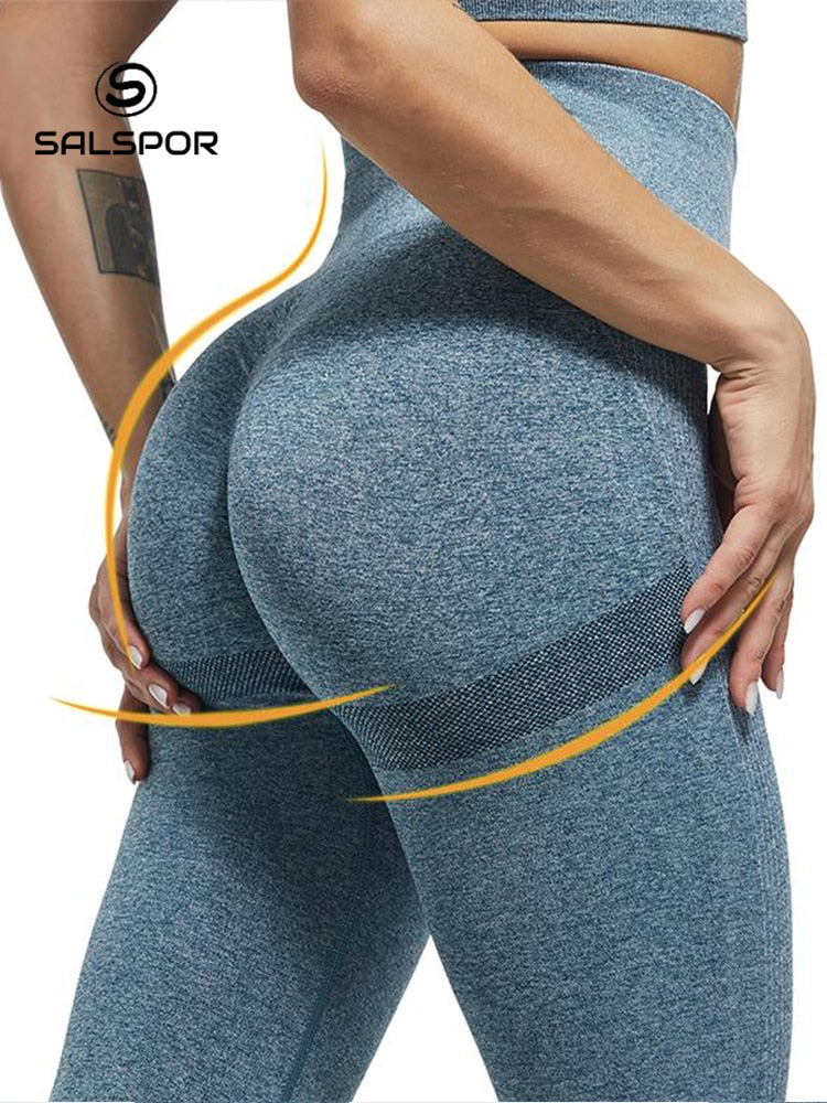 SALSPOR - Legging feminina de cintura alta